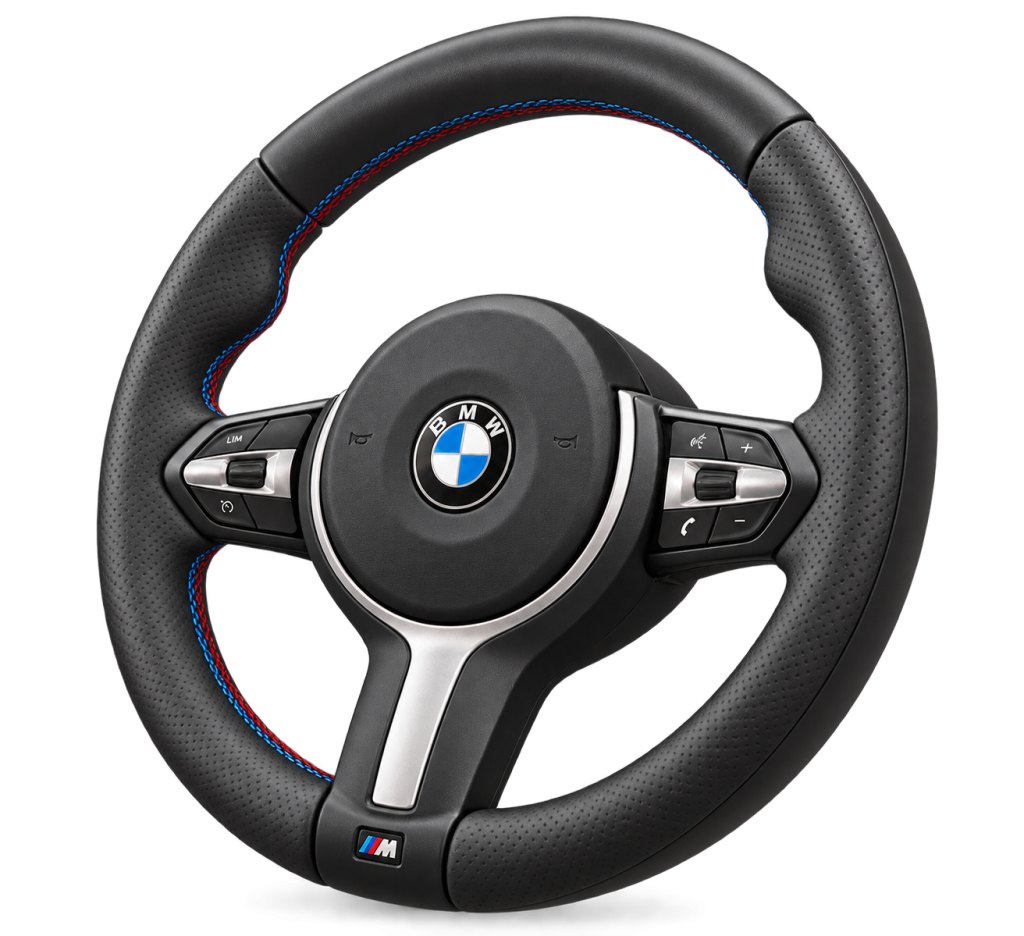 BMW F20/F30 M Sport stuur met geperforeerd leer en gekleurde stiksels